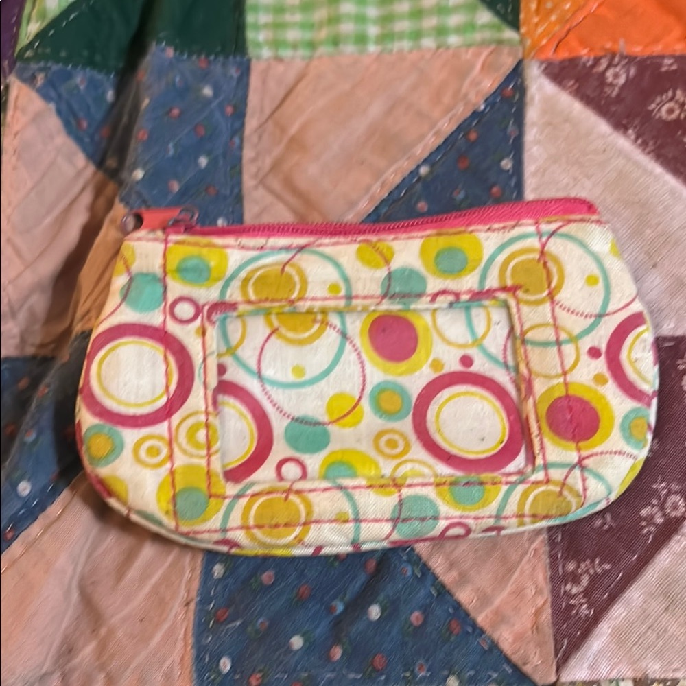 Colorful Circle Pattern Pouch - image 1